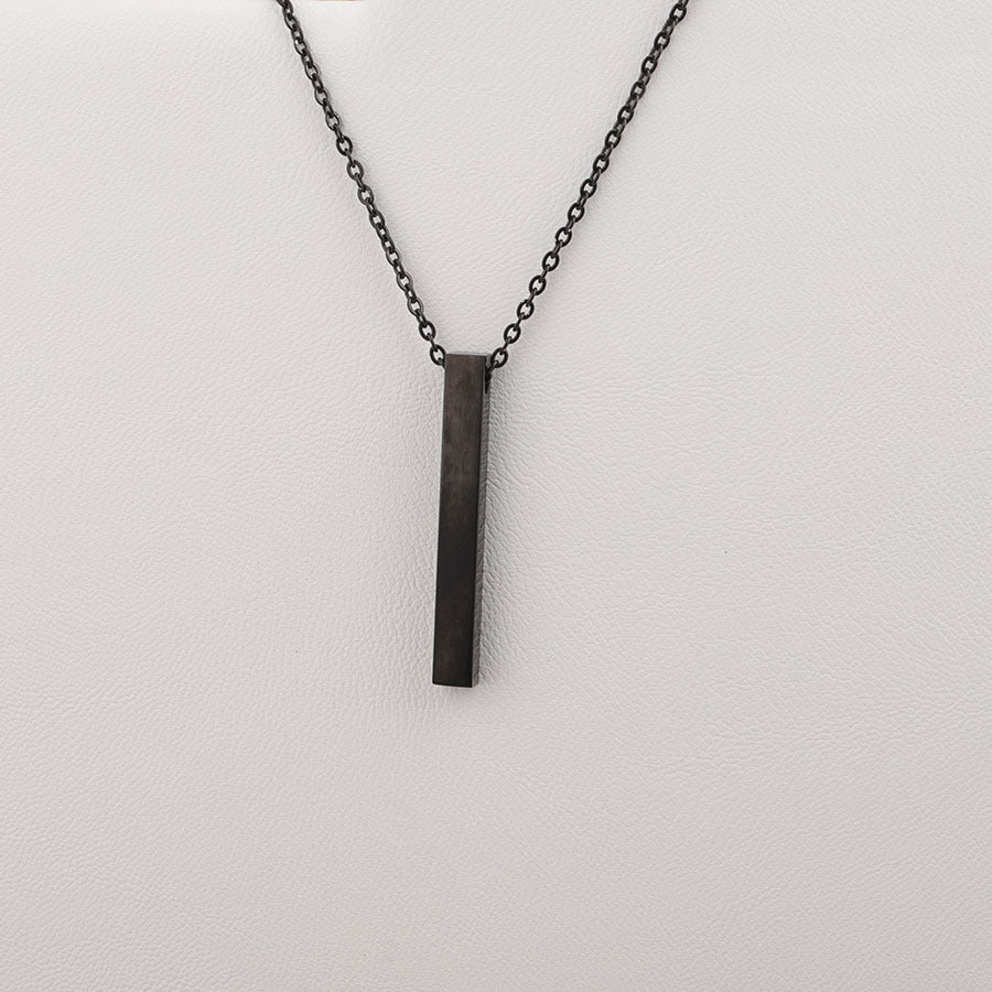 Engraved Bar Necklace